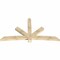 Ekena Millwork Alberta Rough Sawn Timber Gable Bracket, Douglas Fir, 96"W x 52"H x 4"D x 6"F, 13/12 Pitch GBW096X52X0406ALB00RDF - alternate 2
